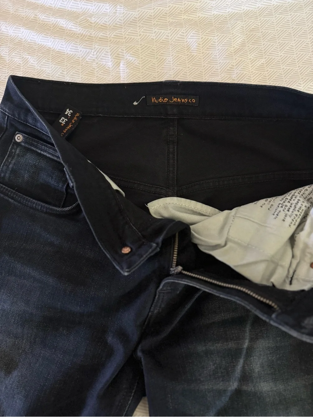 Nudie Jeans Slim Straight Black Wash Jeans